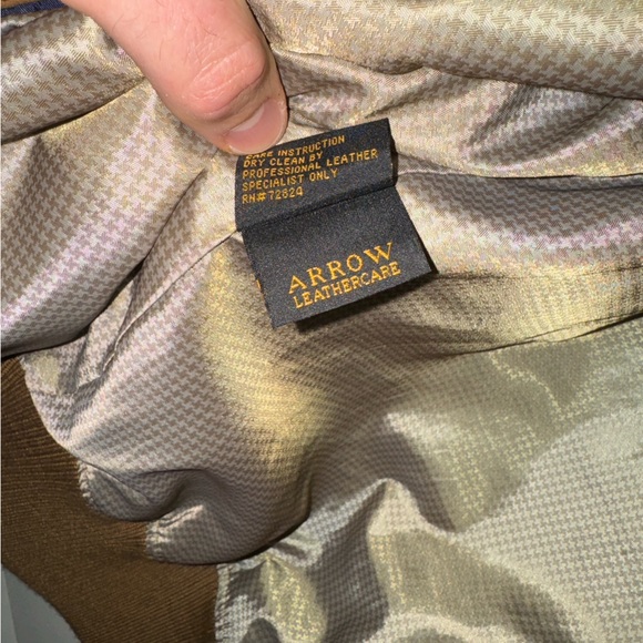 Golden Bear Tobacco Goat Suede Bomber - Picture 6 of 12